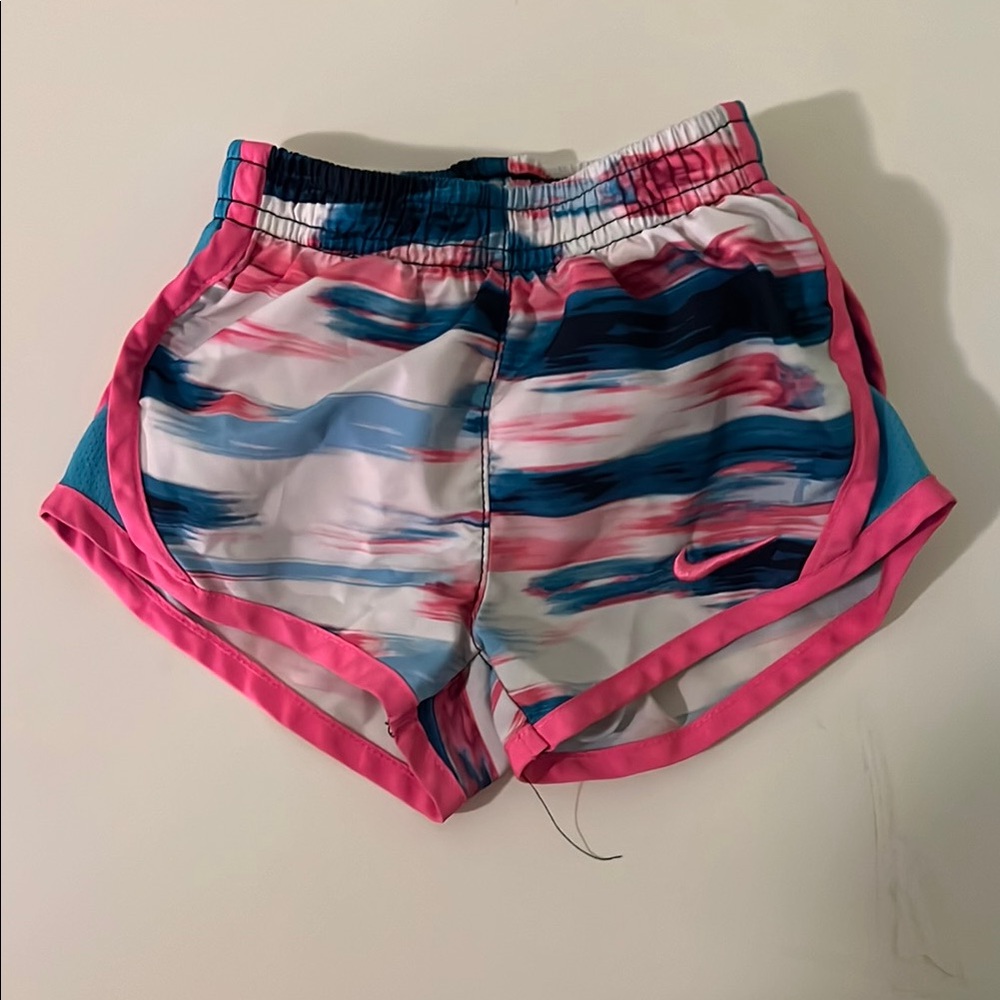 Nike Pink Striped Athletic Shorts